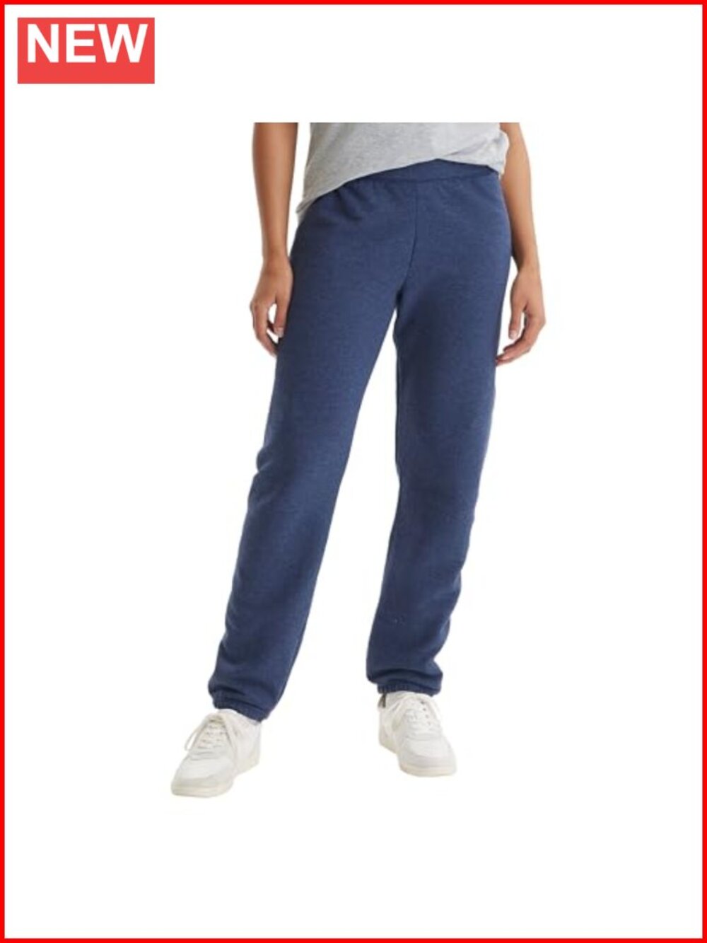 Hanes EcoSmart Fleece Joggers Pocketless Cinched Leg Sweatpants Women's